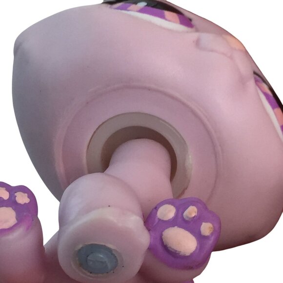 Littlest Pet Shop LPS #576 Purple Pink Kitty Cat Clover Eyes Kitten - Picture 6 of 8